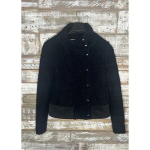Banana Republic Womens Black Wool Coat size 4‎